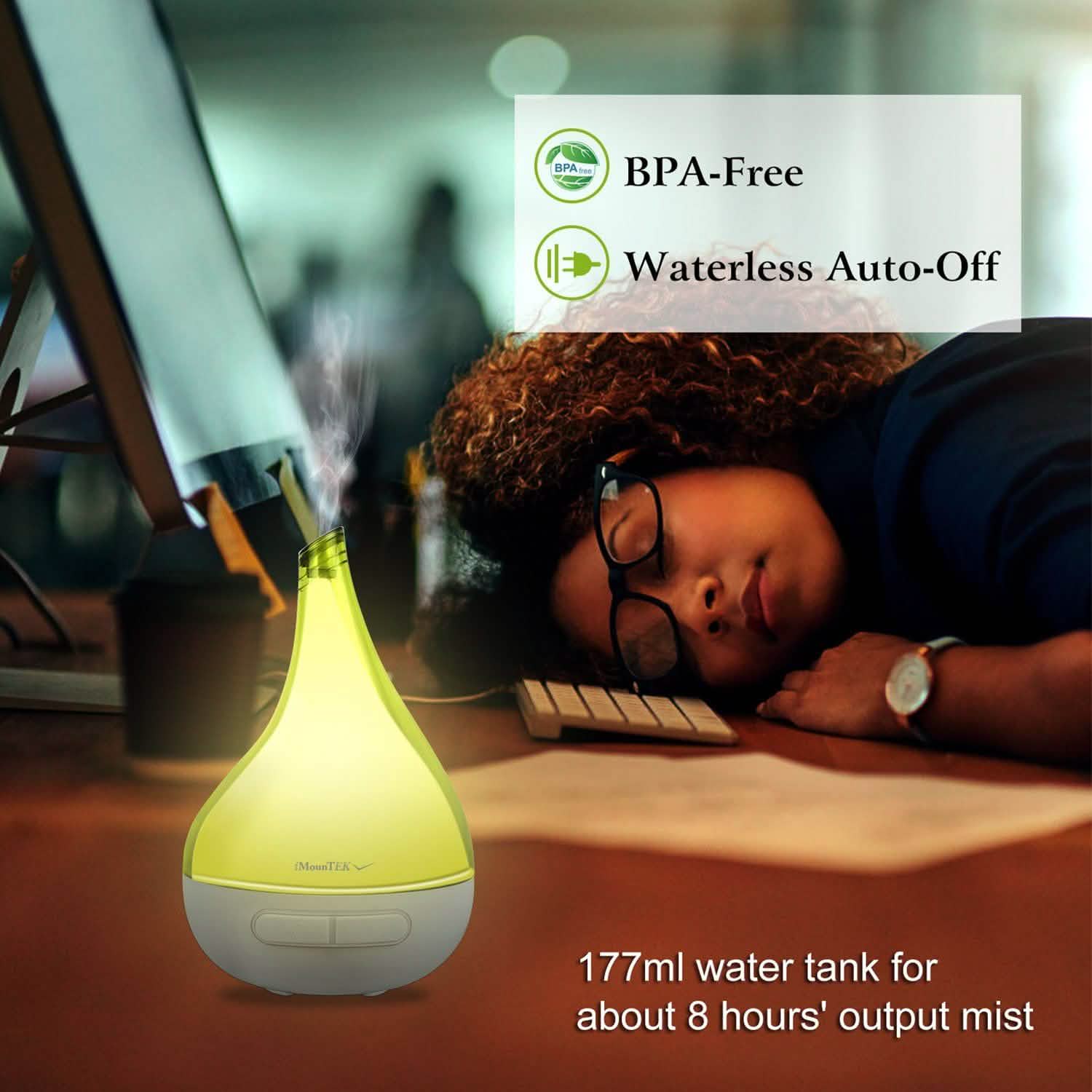 Drop-Shaped Cool Mist Humidifier Wellness - DailySale