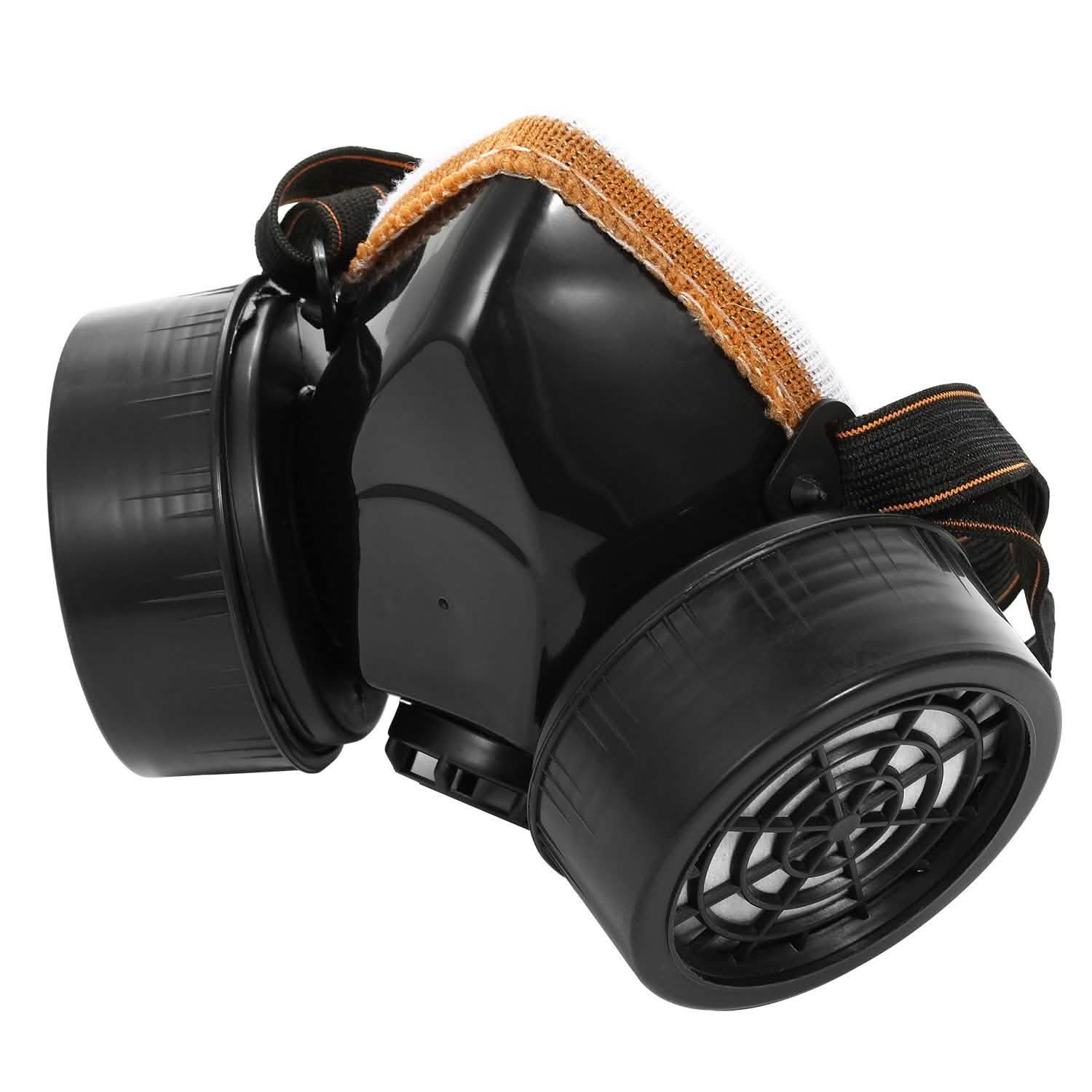 Dual Filter Cartridge Respirator Mask with Goggles Face Masks & PPE - DailySale