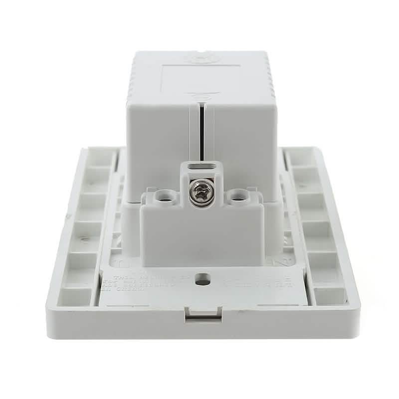 Dual Plug Electric Wall Socket Adapter 2 Usb Port Outlet Panel Switch Phones & Accessories - DailySale