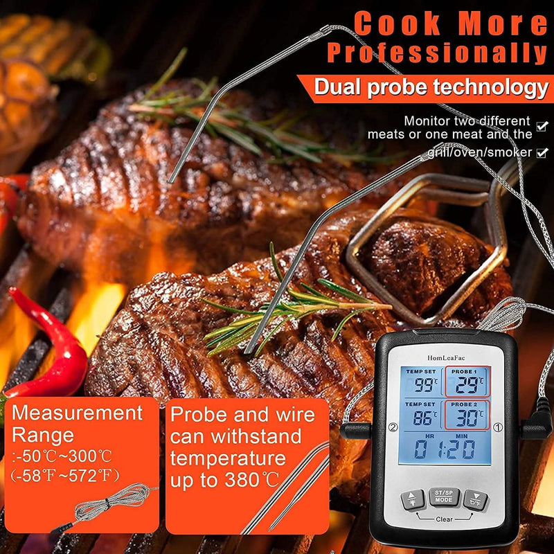 Dual Probe Digital Instant Read Food Thermometer Kitchen Tools & Gadgets - DailySale