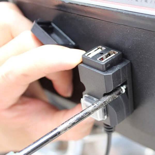 Dual USB Port 9-24V Waterproof Motorbike Motorcycle Handlebar Charger Adapter Automotive - DailySale