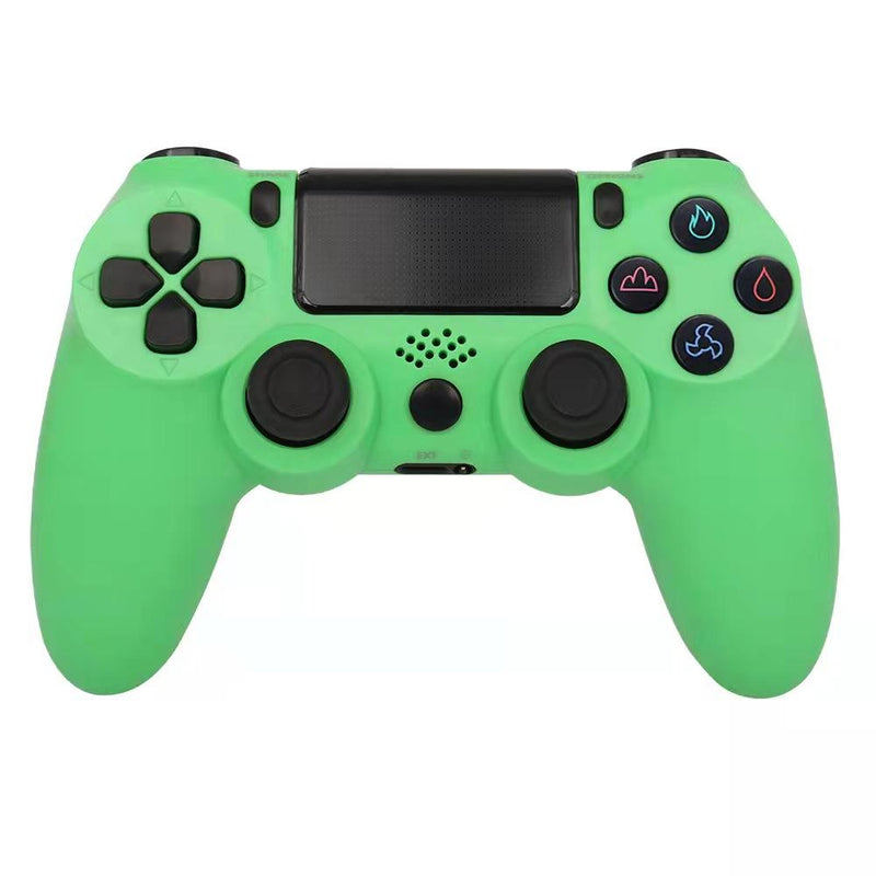 Front view of a green DualShock 4 Wireless Controller for PlayStation 4