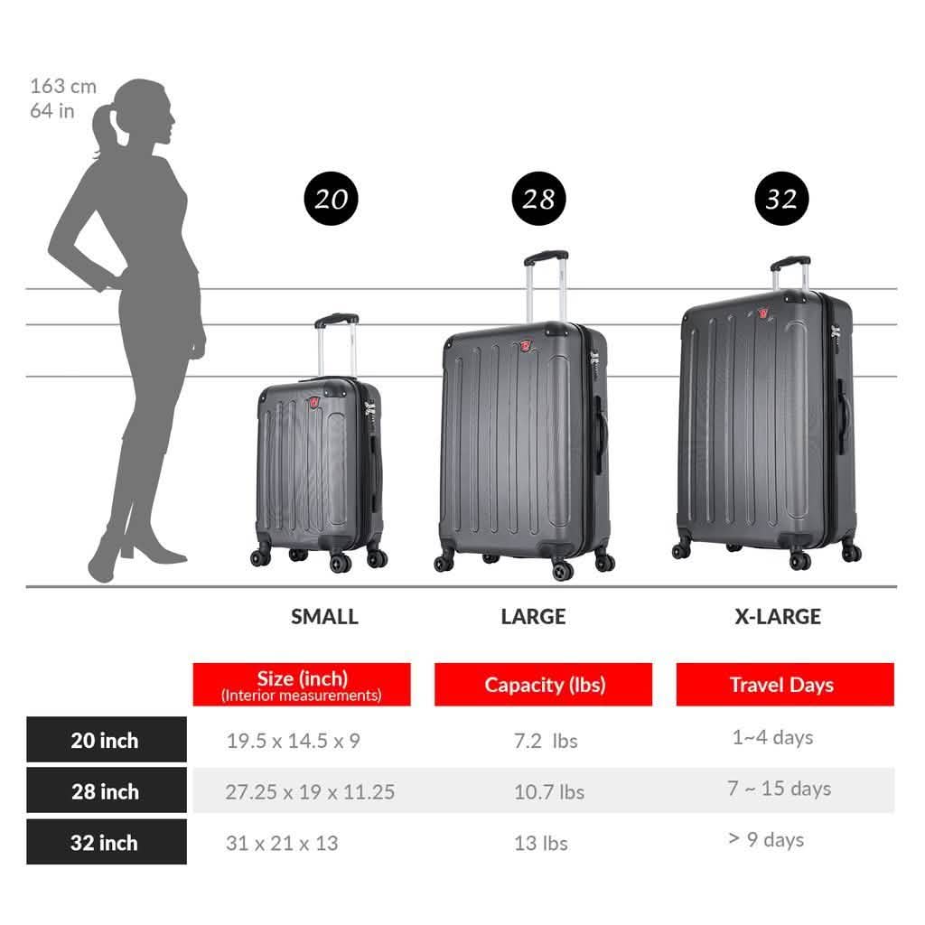 DUKAP Intely Hardside Spinner Luggage Bags & Travel - DailySale