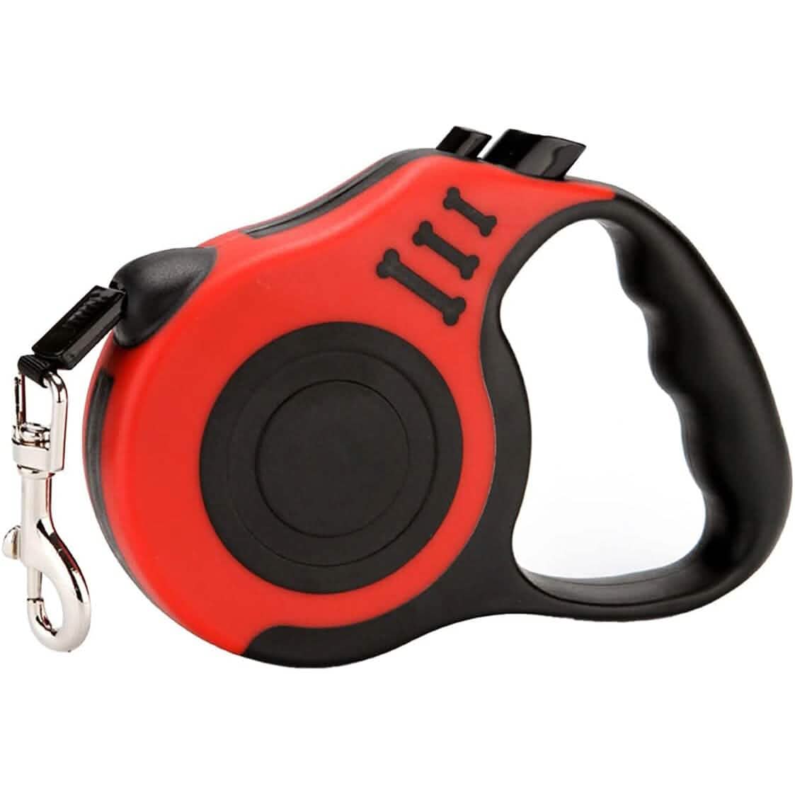 Durable Double Switch Retractable Pet Leash Pet Supplies Red 3m - DailySale