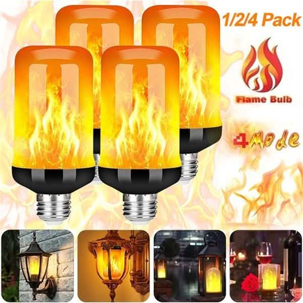 E27 LED Flame Effect Light Bulb Indoor Lighting - DailySale