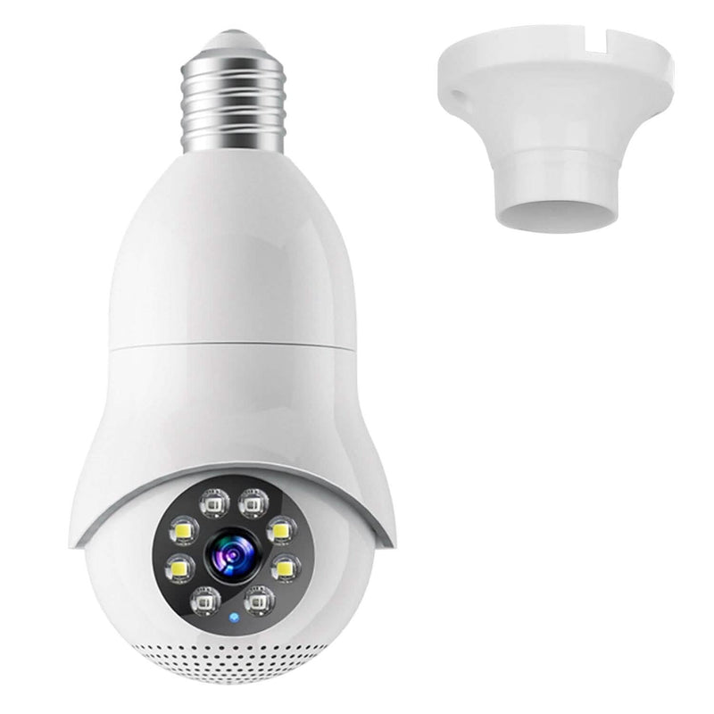 E27 WiFi Bulb Camera 1080P FHD WiFi IP Pan Tilt Security Surveillance Camera Smart Home & Security - DailySale