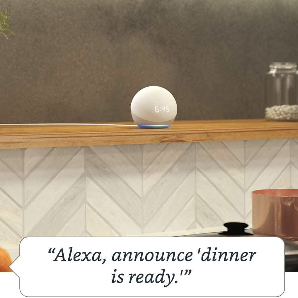 Echo Dot 4th Gen Smart speaker with clock and Alexa Speakers - DailySale