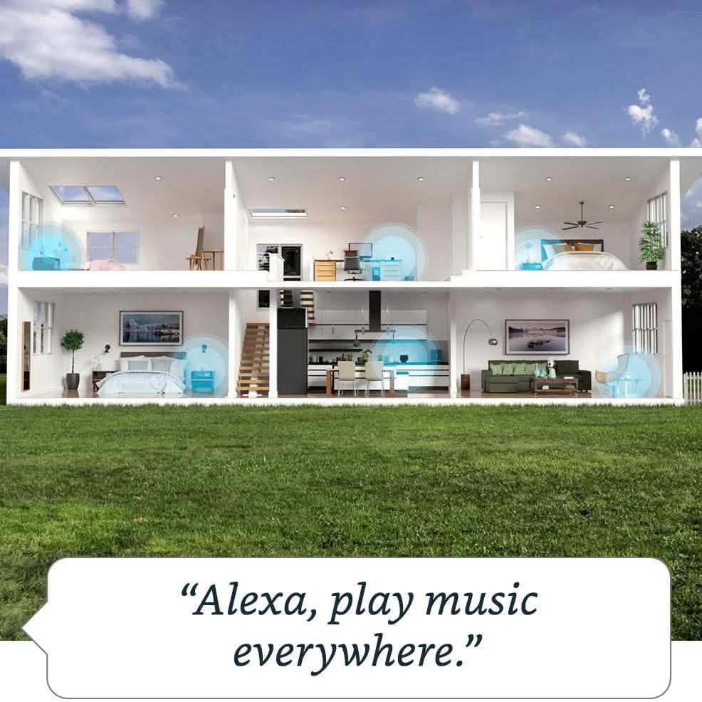 Echo Dot 4th Gen Smart speaker with clock and Alexa Speakers - DailySale