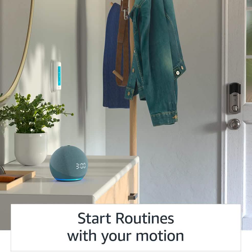 Echo Dot 4th Gen Smart speaker with clock and Alexa Speakers - DailySale