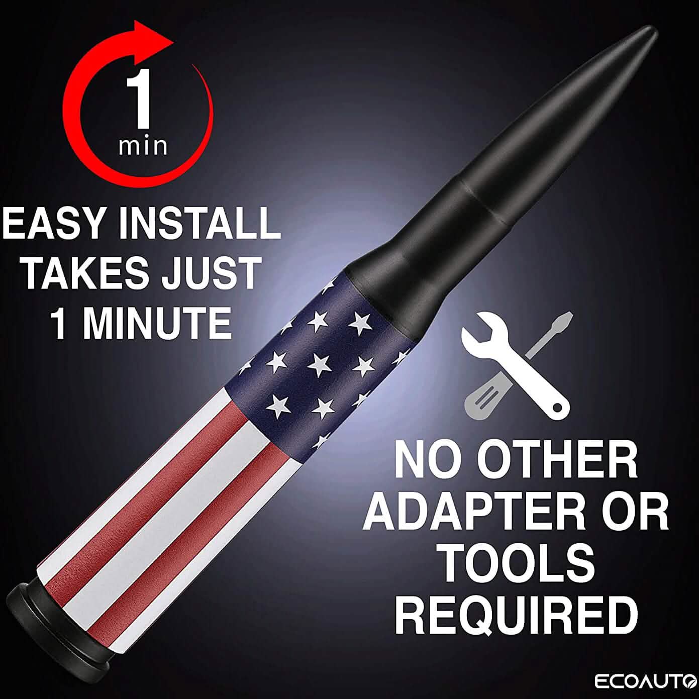 EcoAuto Badass Antenna Replacement for Dodge RAM and Ford F-Series Automotive - DailySale