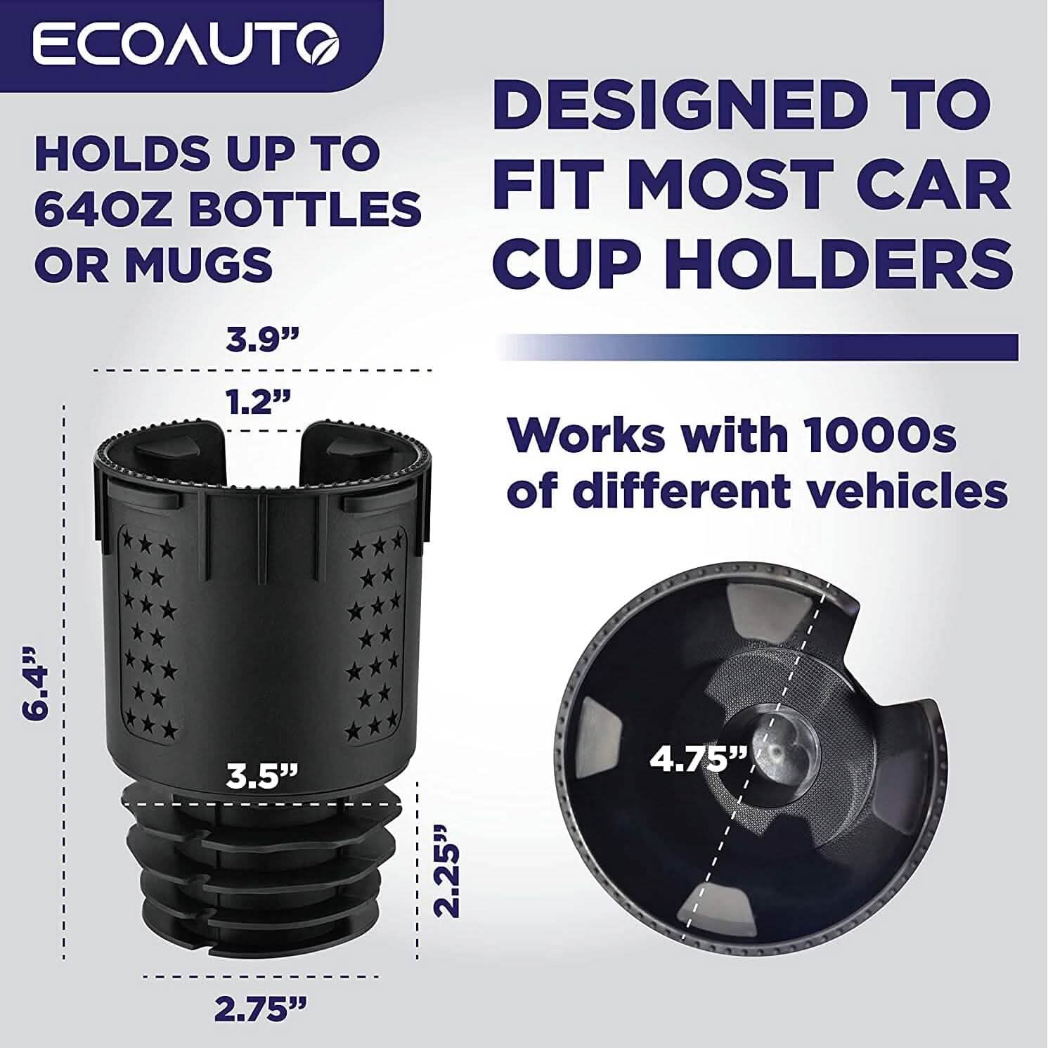 EcoAuto Cup Holder Expander for Car Automotive - DailySale