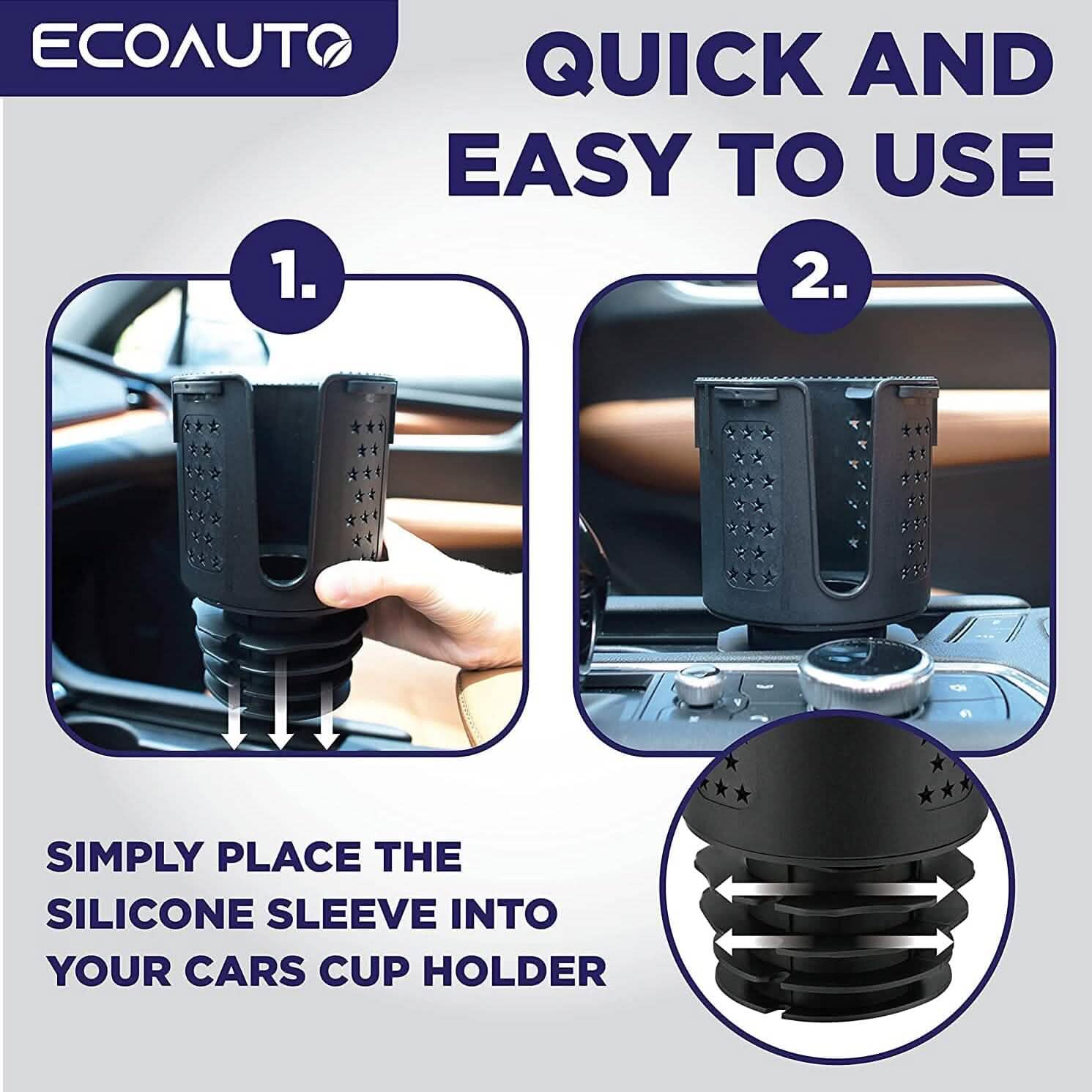 EcoAuto Cup Holder Expander for Car Automotive - DailySale