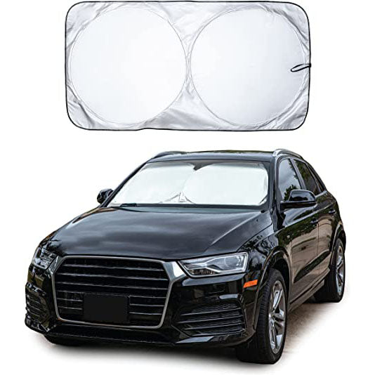 EcoNour Car Windshield Sun Shade with Storage Pouch Automotive Small/Classic - DailySale
