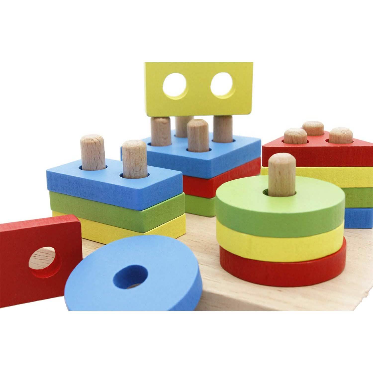 Educational Toys Wooden Shapes Sorter Toys & Games - DailySale