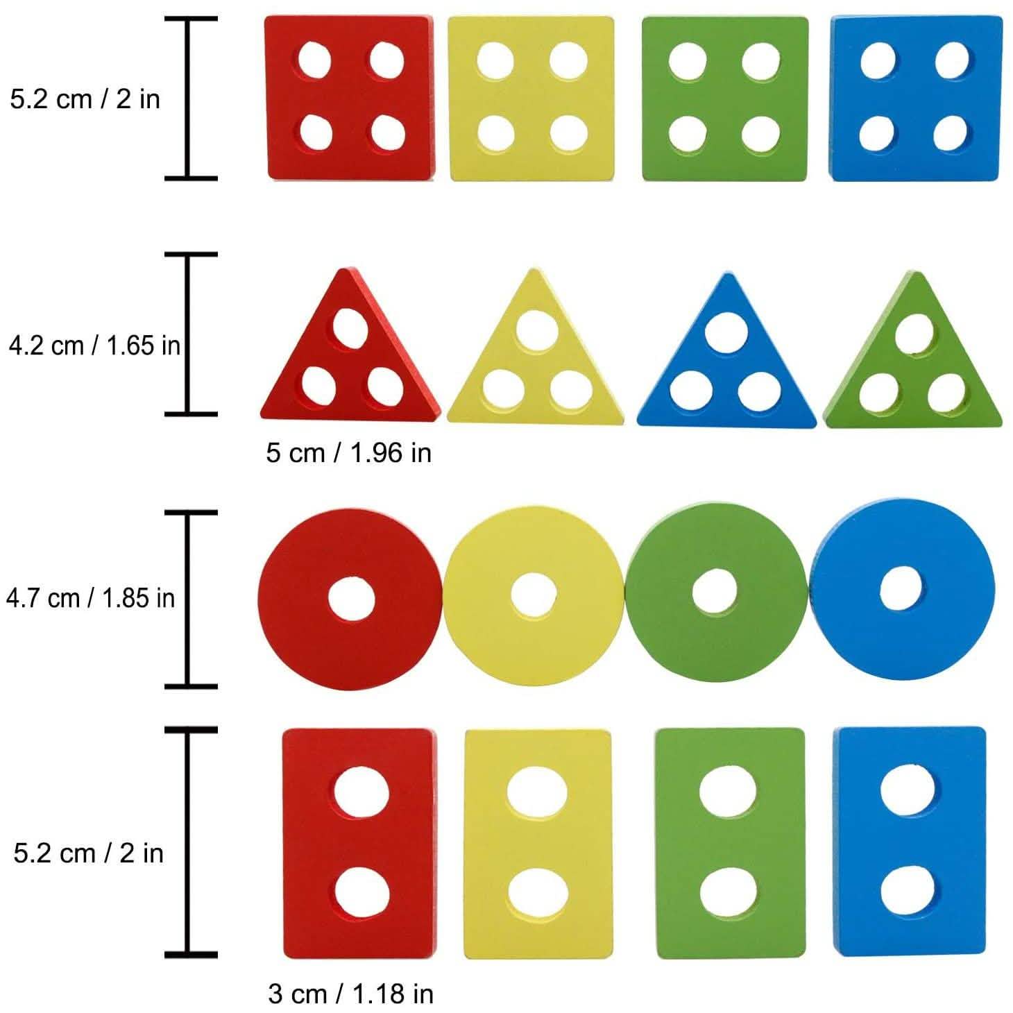 Educational Toys Wooden Shapes Sorter Toys & Games - DailySale