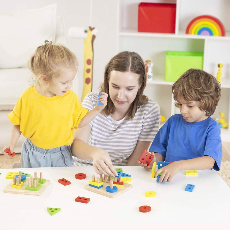Educational Toys Wooden Shapes Sorter Toys & Games - DailySale