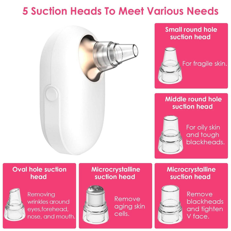 Electric Blackhead Comedone Extractor Tool Facial Pore Cleaner Beauty & Personal Care - DailySale