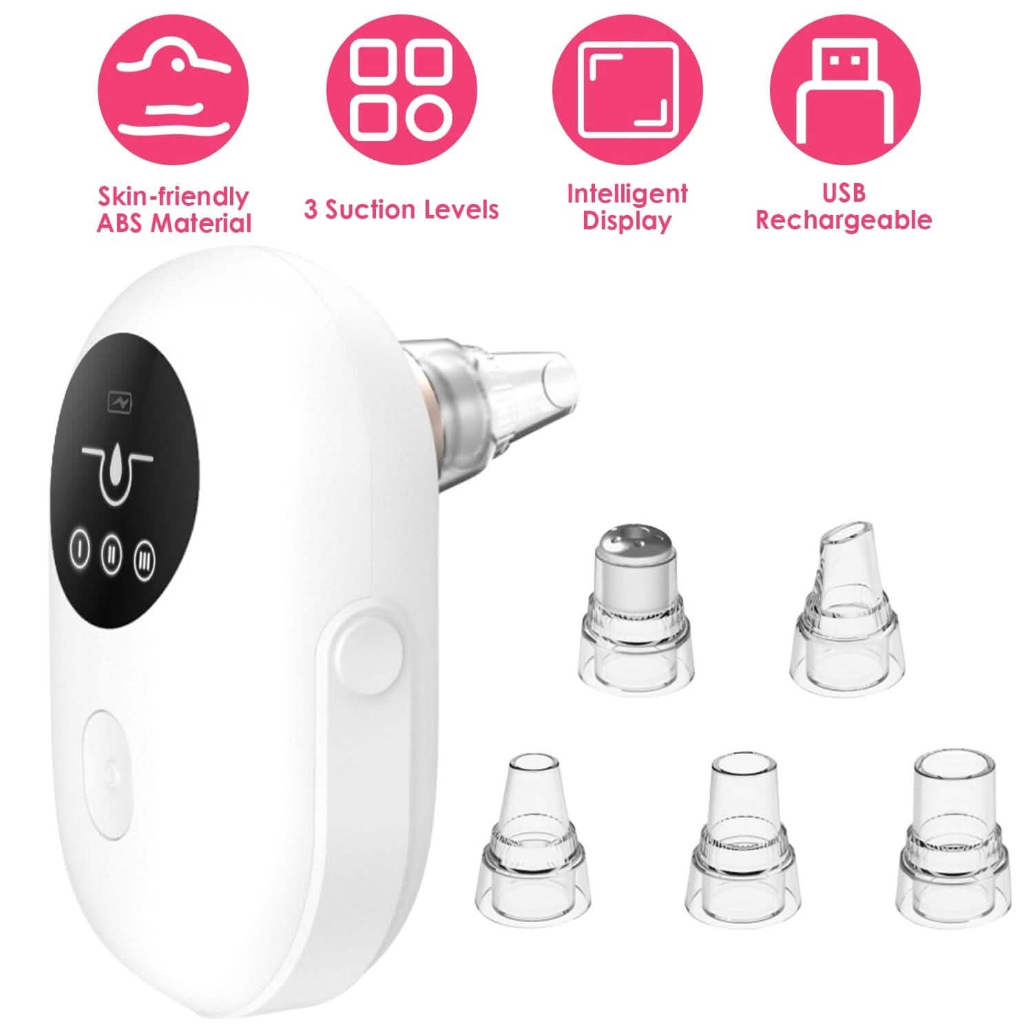 Electric Blackhead Comedone Extractor Tool Facial Pore Cleaner Beauty & Personal Care - DailySale