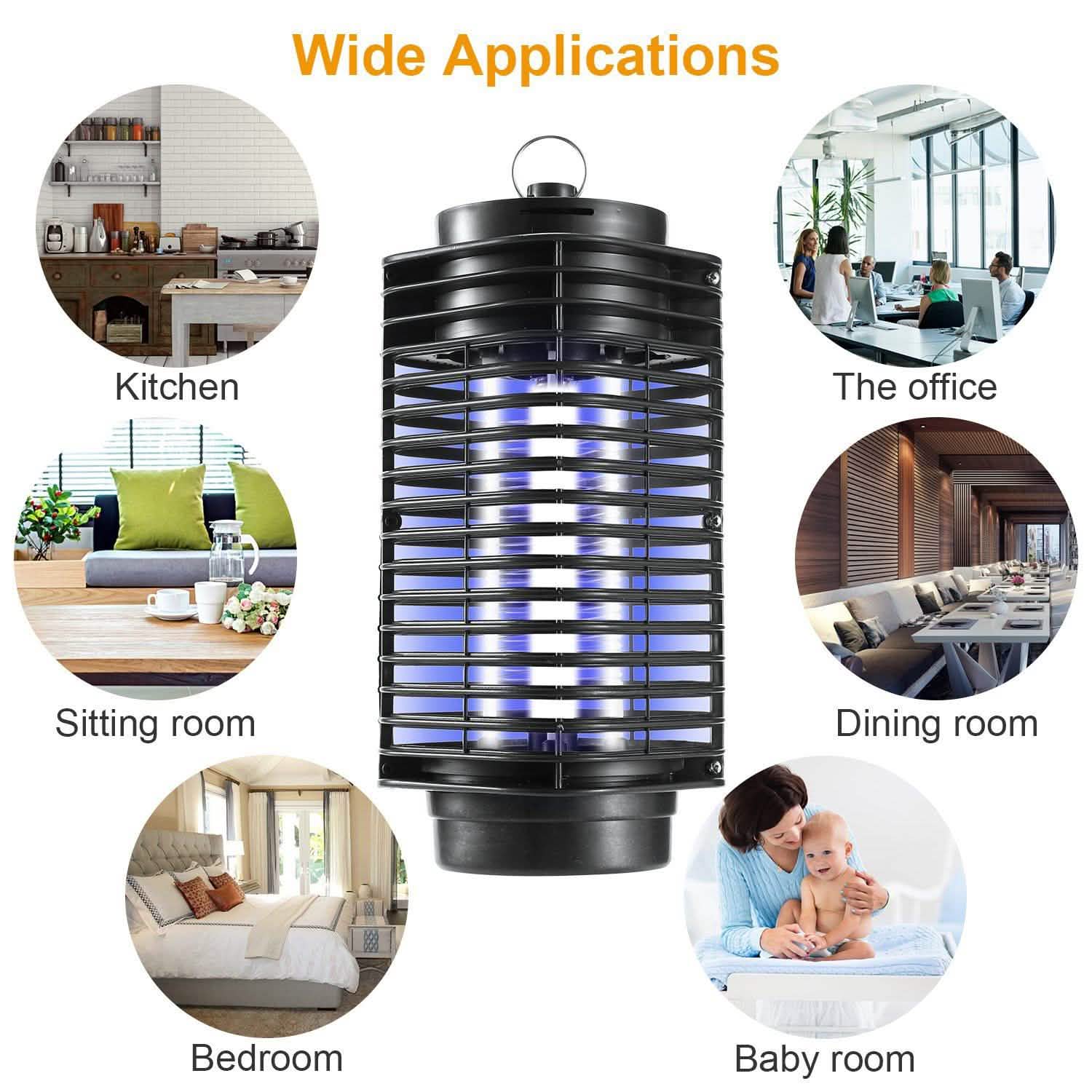 Electric Bug Zapper UV Light Flying Zapper Insect Killer Lamp Pest Control - DailySale