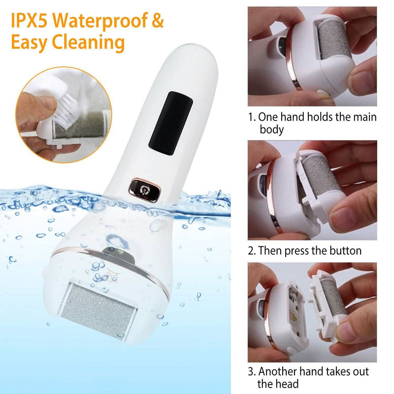 Electric Callus Remover USB Rechargeable Foot Scrubber Beauty & Personal Care - DailySale