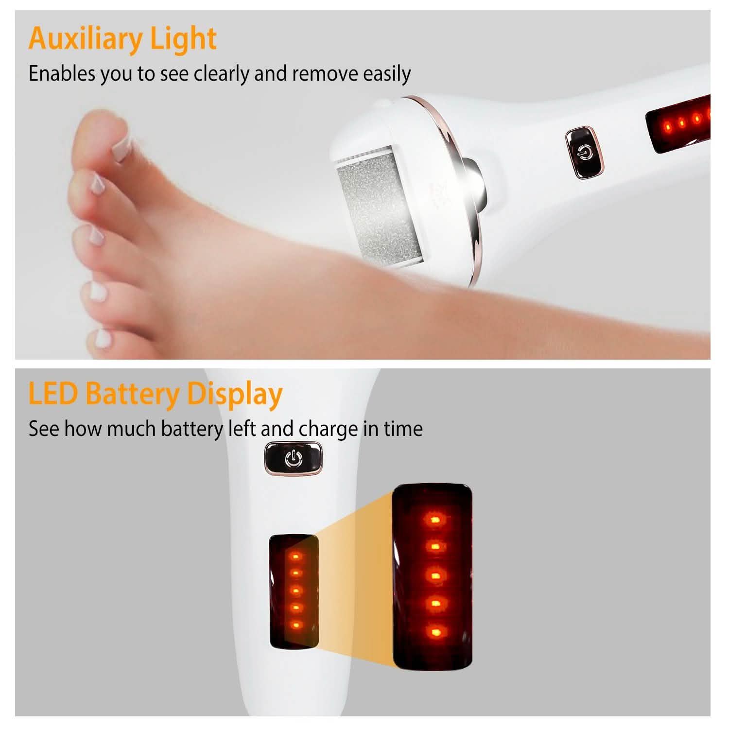 Electric Callus Remover USB Rechargeable Foot Scrubber Beauty & Personal Care - DailySale