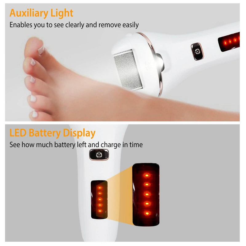 Electric Callus Remover USB Rechargeable Foot Scrubber Beauty & Personal Care - DailySale