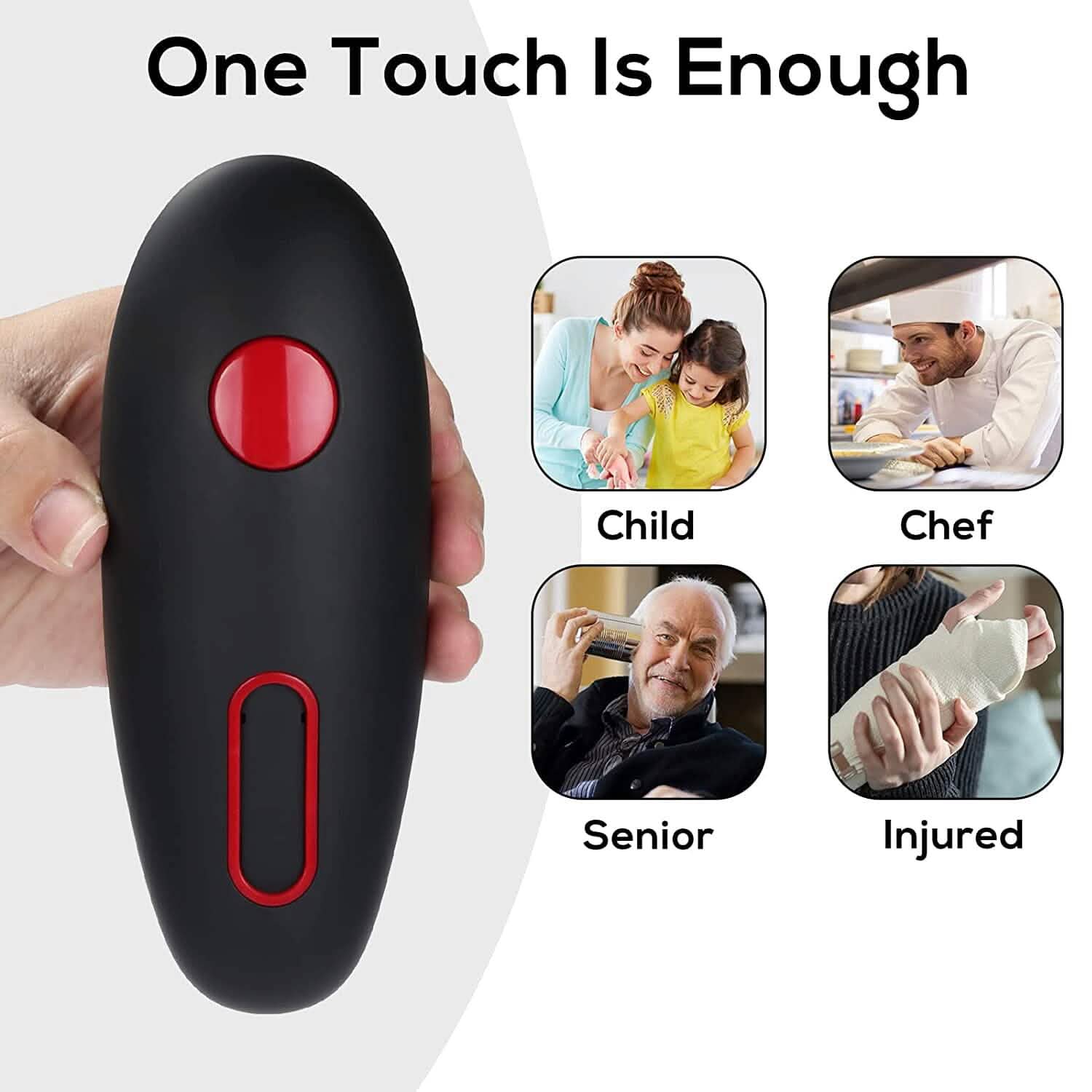 Electric Can Opener with One-Touch On & Off Kitchen Tools & Gadgets - DailySale