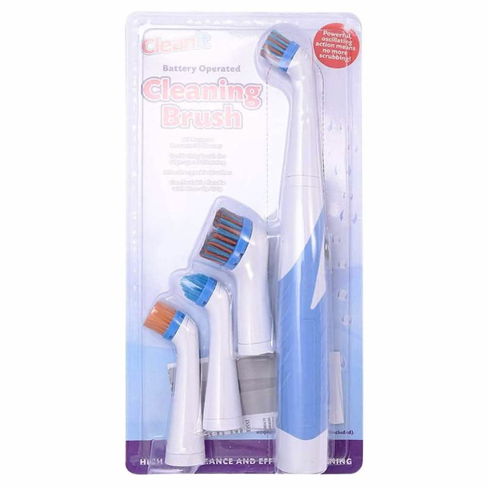 Electric Cleaning Brush with Household All Purpose 4 Brush Heads Household Appliances - DailySale