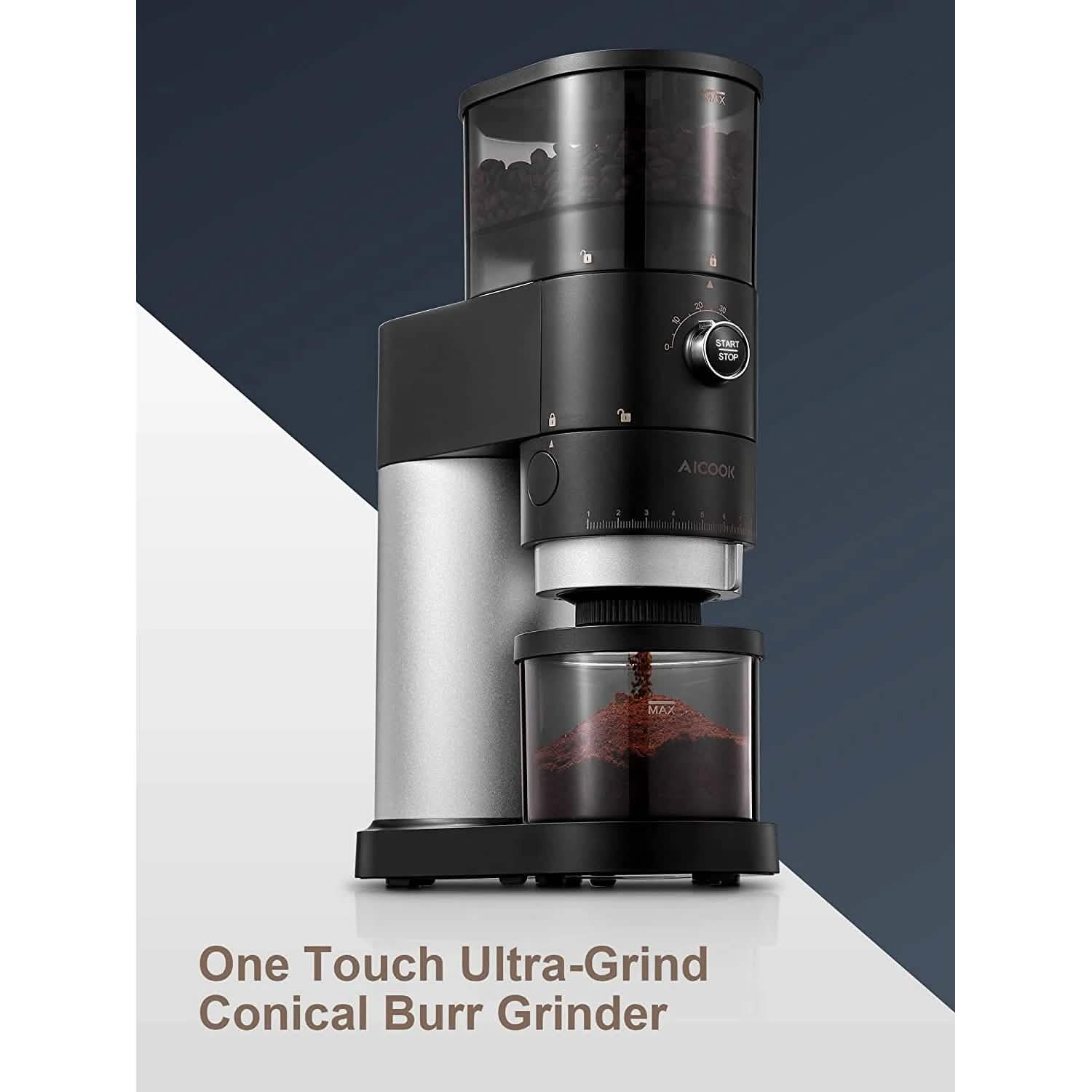 Electric Conical Burr Coffee Grinder Kitchen Appliances - DailySale