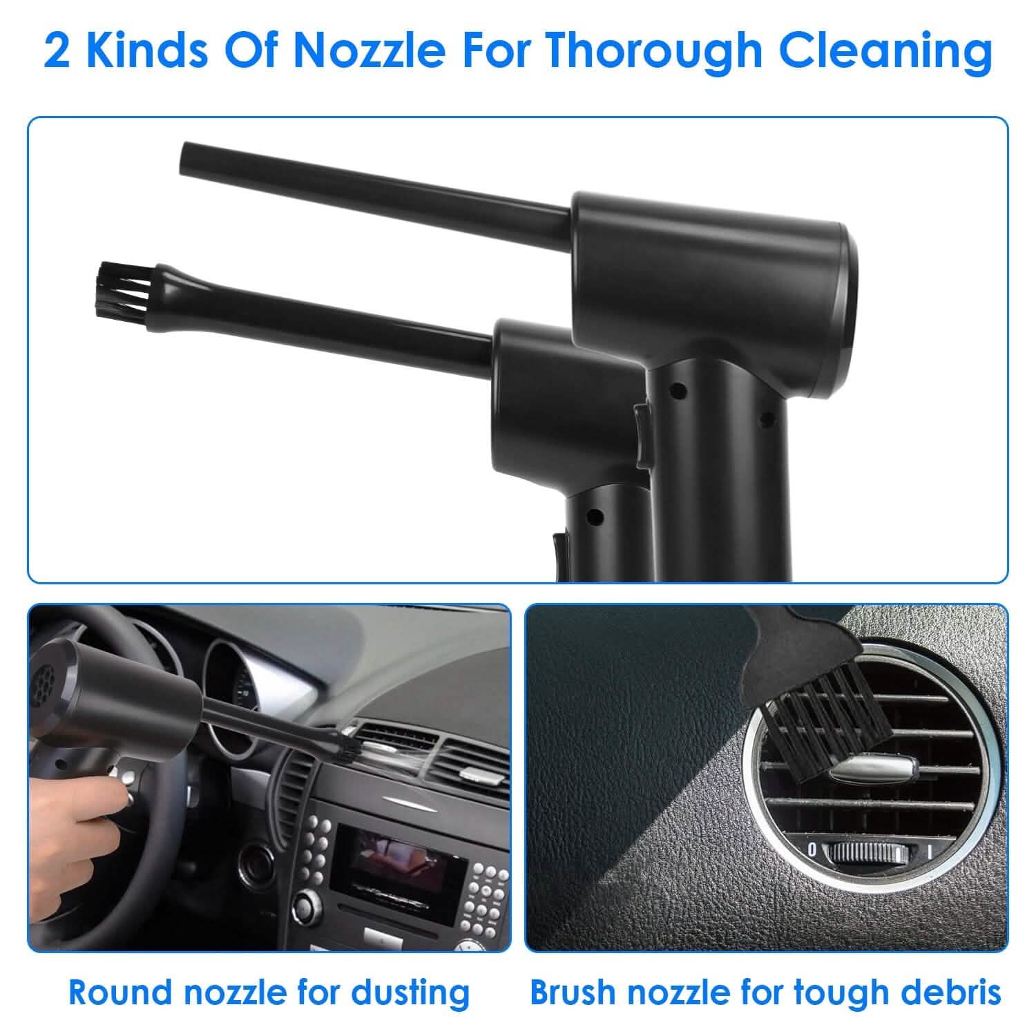 Electric Cordless Air Duster Blower for Computer Keyboard Computer Accessories - DailySale