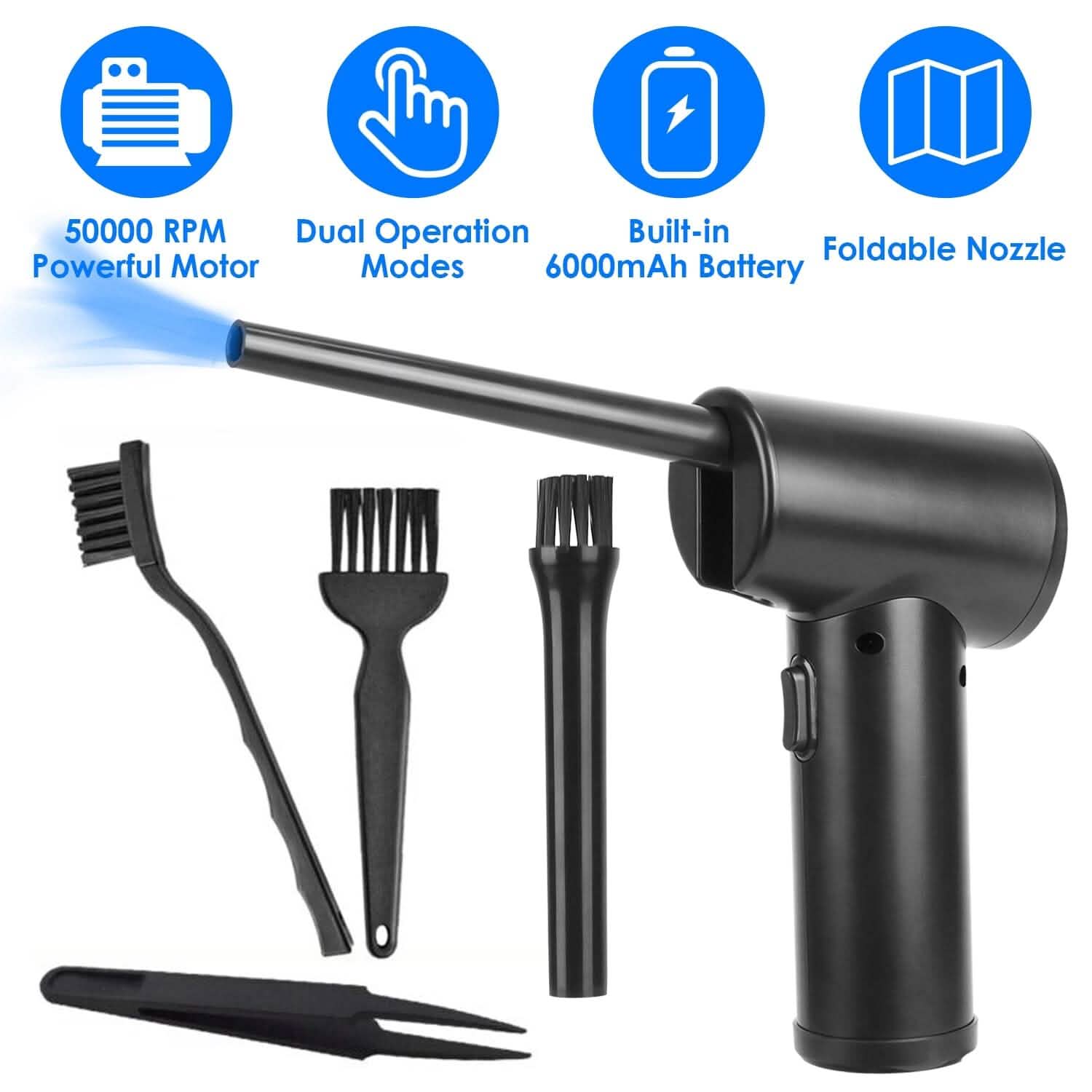 Electric Cordless Air Duster Blower for Computer Keyboard Computer Accessories - DailySale