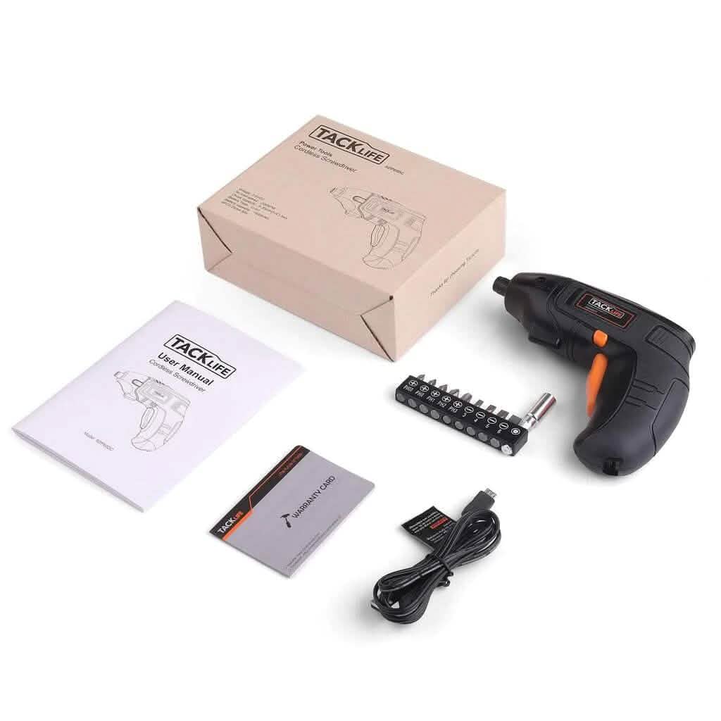Electric Cordless Screwdriver Rechargeable with LED Light Home Improvement - DailySale