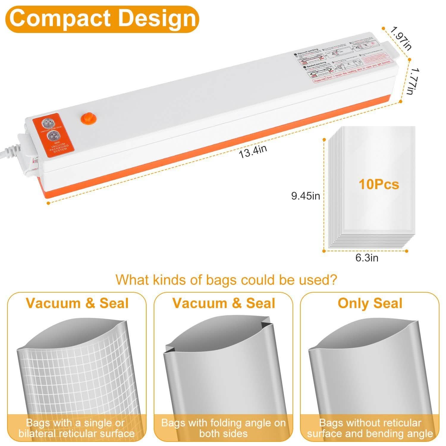 Electric Food Vacuum Sealer Machine Kitchen & Dining - DailySale