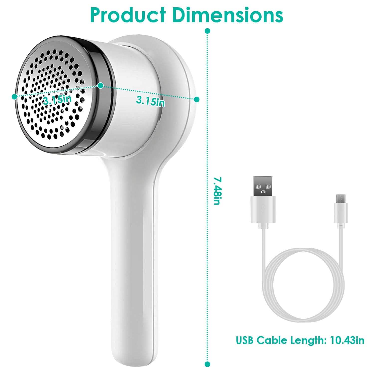 Electric Fuzz Pilling Trimmer Sweater Shaver with Detachable Handle Household Appliances - DailySale