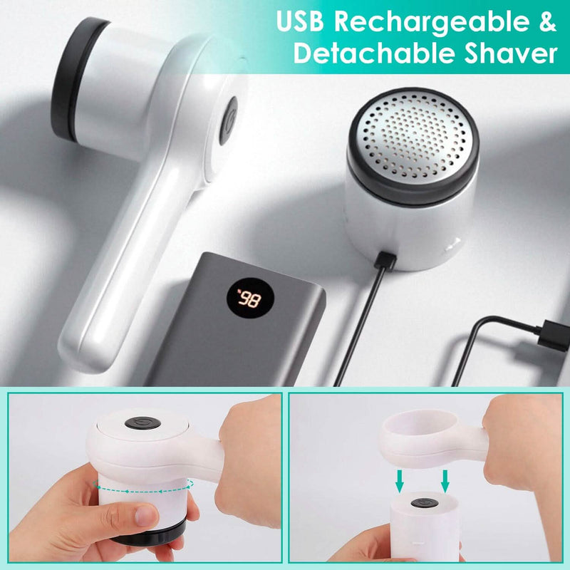 Electric Fuzz Pilling Trimmer Sweater Shaver with Detachable Handle Household Appliances - DailySale