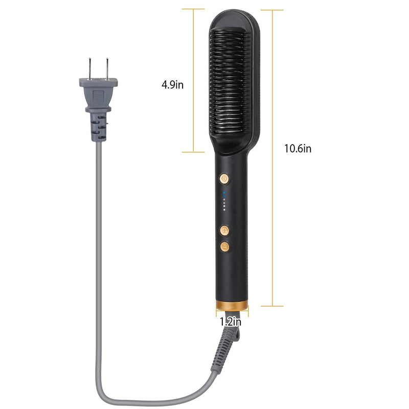 Electric Hair Straightener Brush Beauty & Personal Care - DailySale