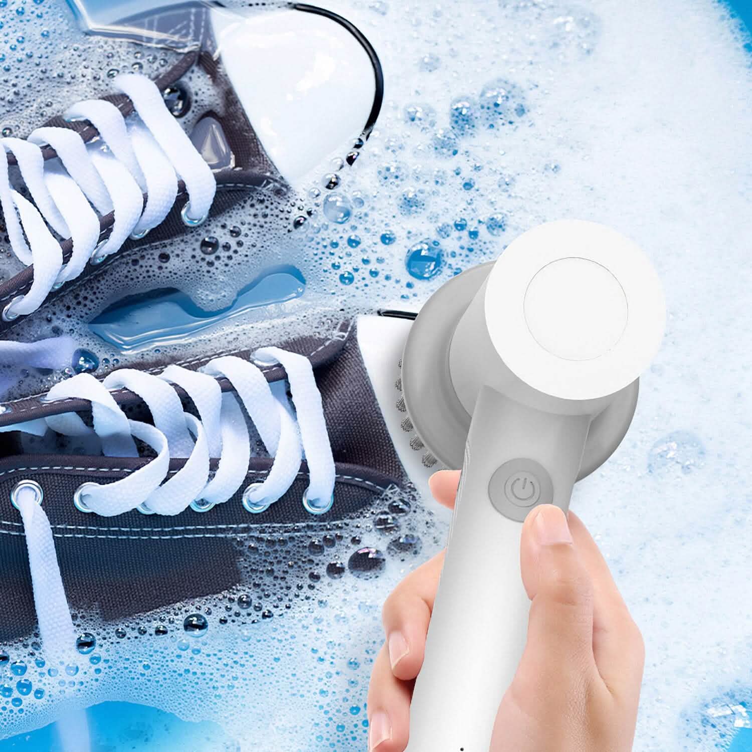 Electric Handheld Spin Scrubber Cordless Cleaning Brush with 2 Rotating Speeds Home Improvement - DailySale