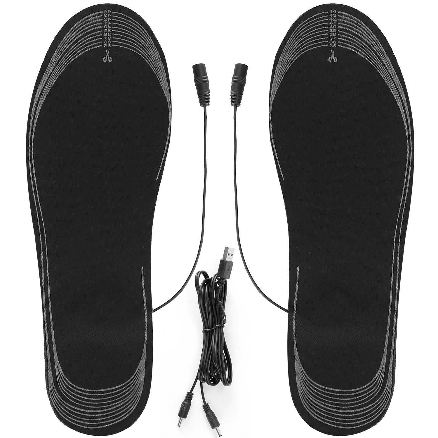 Electric Heated Insoles USB Foot Warmer Pads Wellness - DailySale