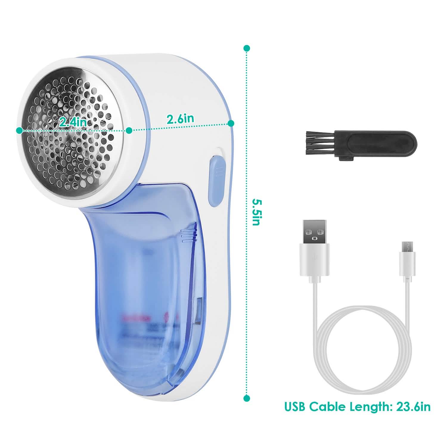 Electric Lint Shaver USB Rechargeable Fabric Clothes Lint Fluff Remover Household Appliances - DailySale