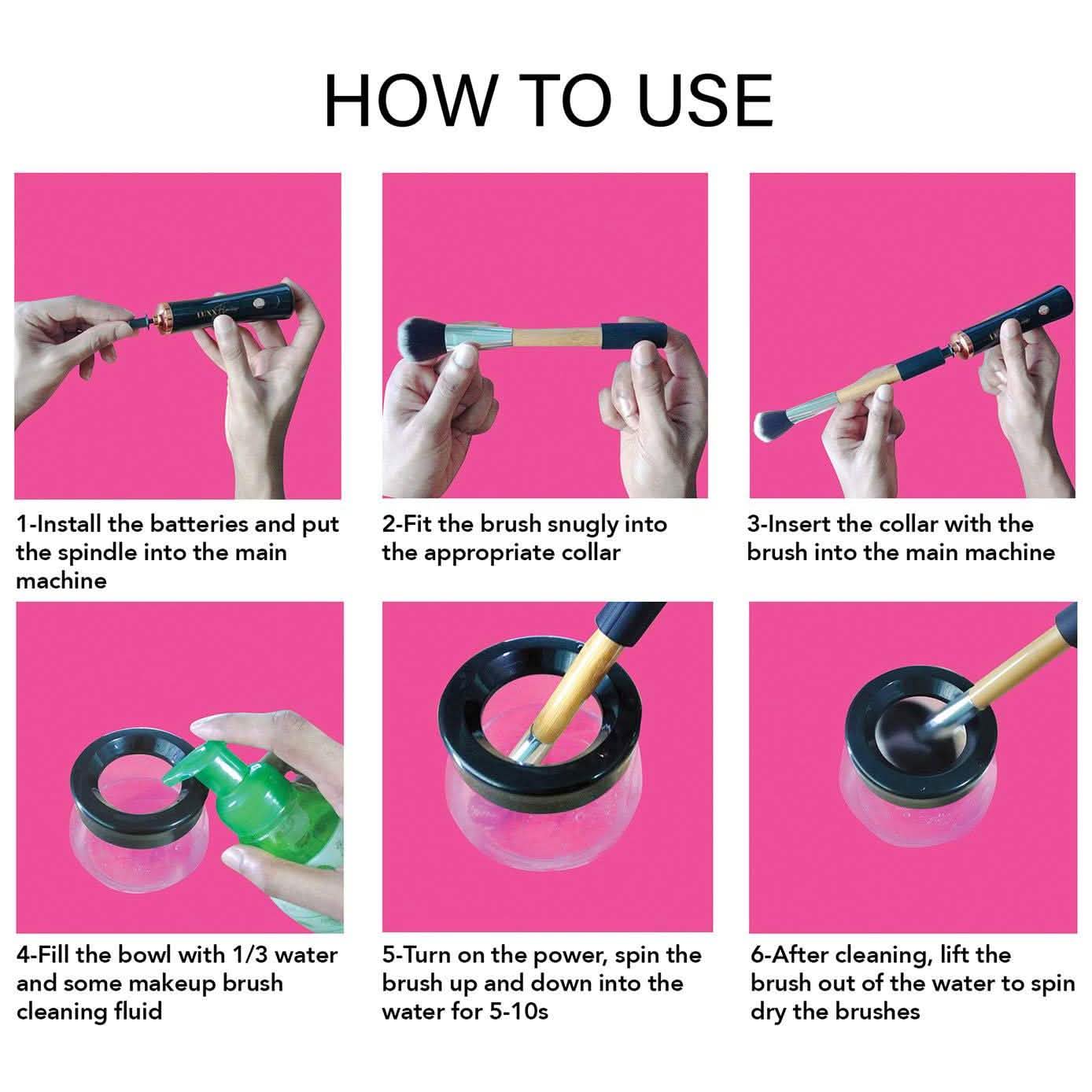 Electric Makeup Brush Cleaner and Dryer Machine Beauty & Personal Care - DailySale