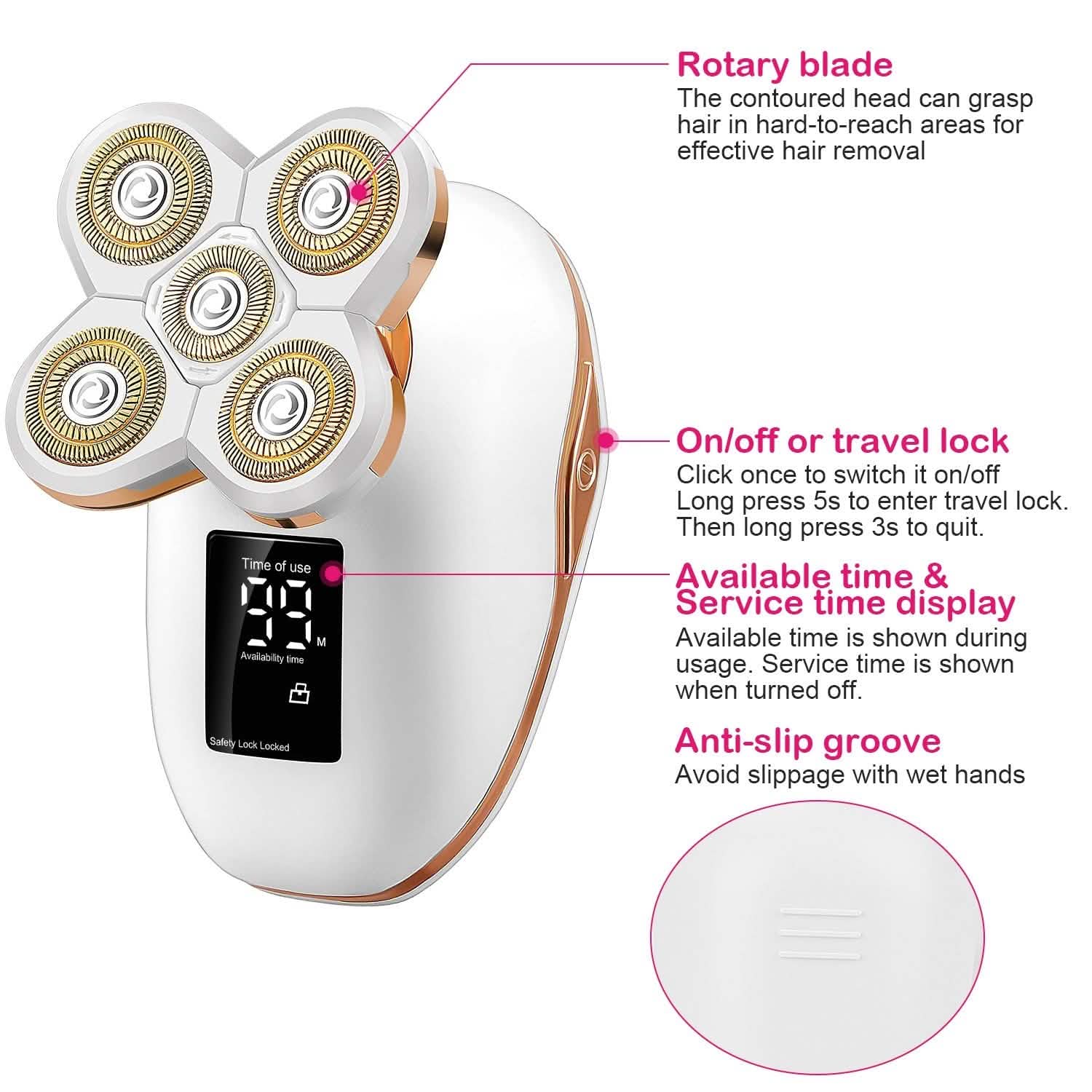 Electric Razor for Women Painless Leg Shaver Beauty & Personal Care - DailySale