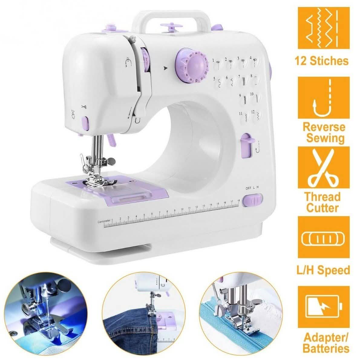Electric Sewing Machine 12 Stitches with Foot Pedal Home Essentials - DailySale