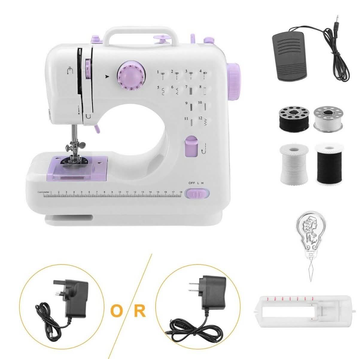 Electric Sewing Machine 12 Stitches with Foot Pedal Home Essentials - DailySale