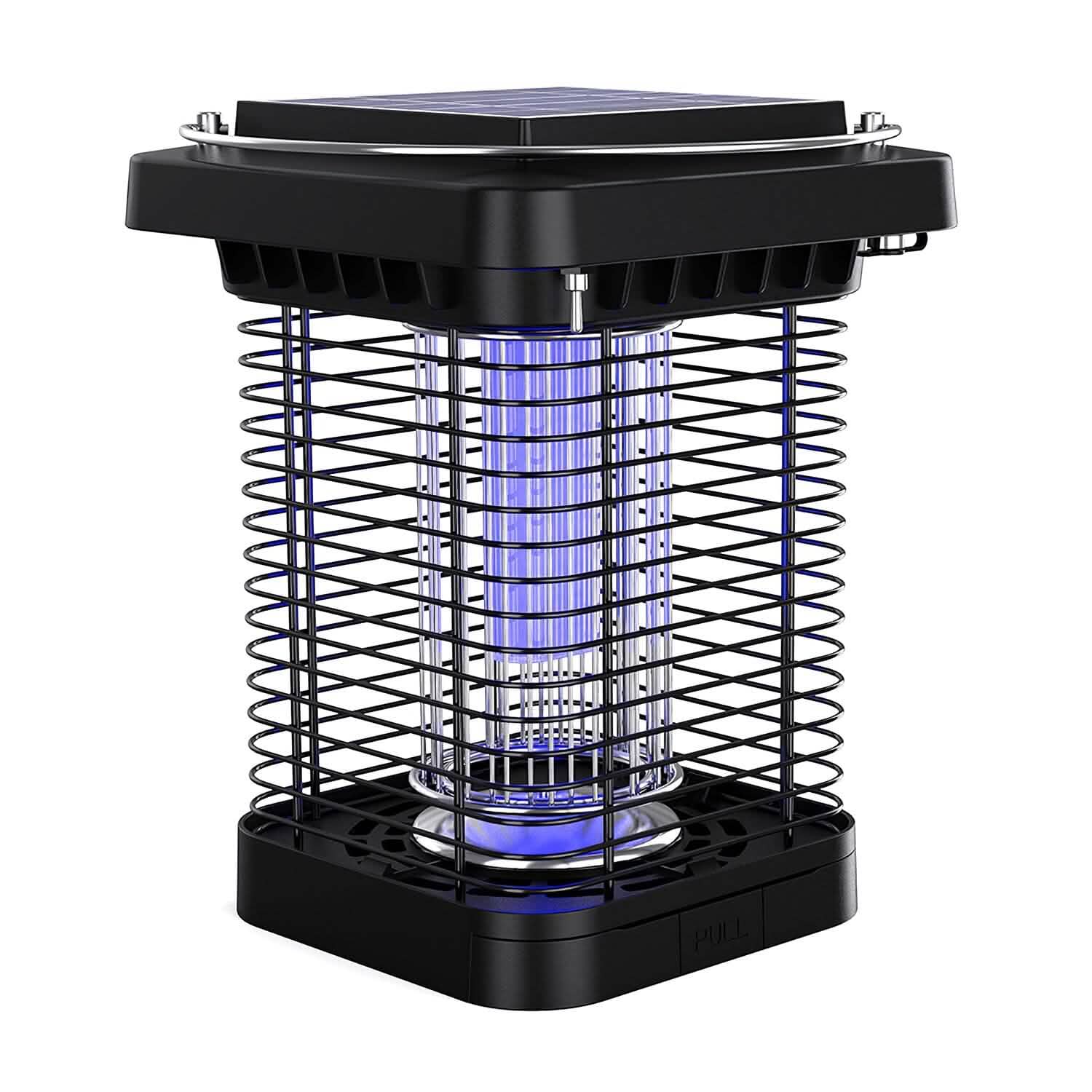 Electric Solar Powered Bug Zapper Lamp IP65 Waterproof for Indoor and Outdoor Pest Control - DailySale
