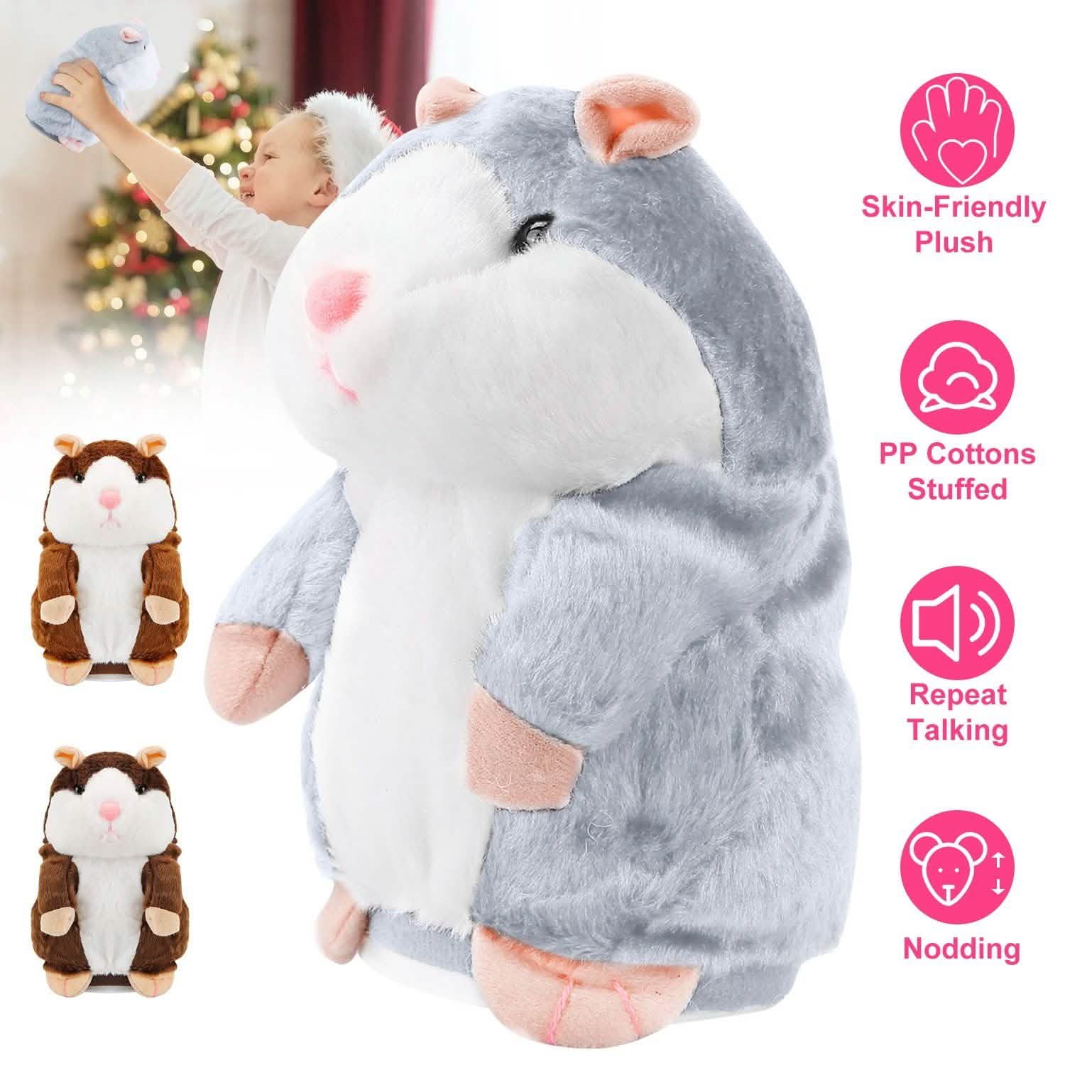 Electronic Talking Hamster Plush Toys & Games - DailySale