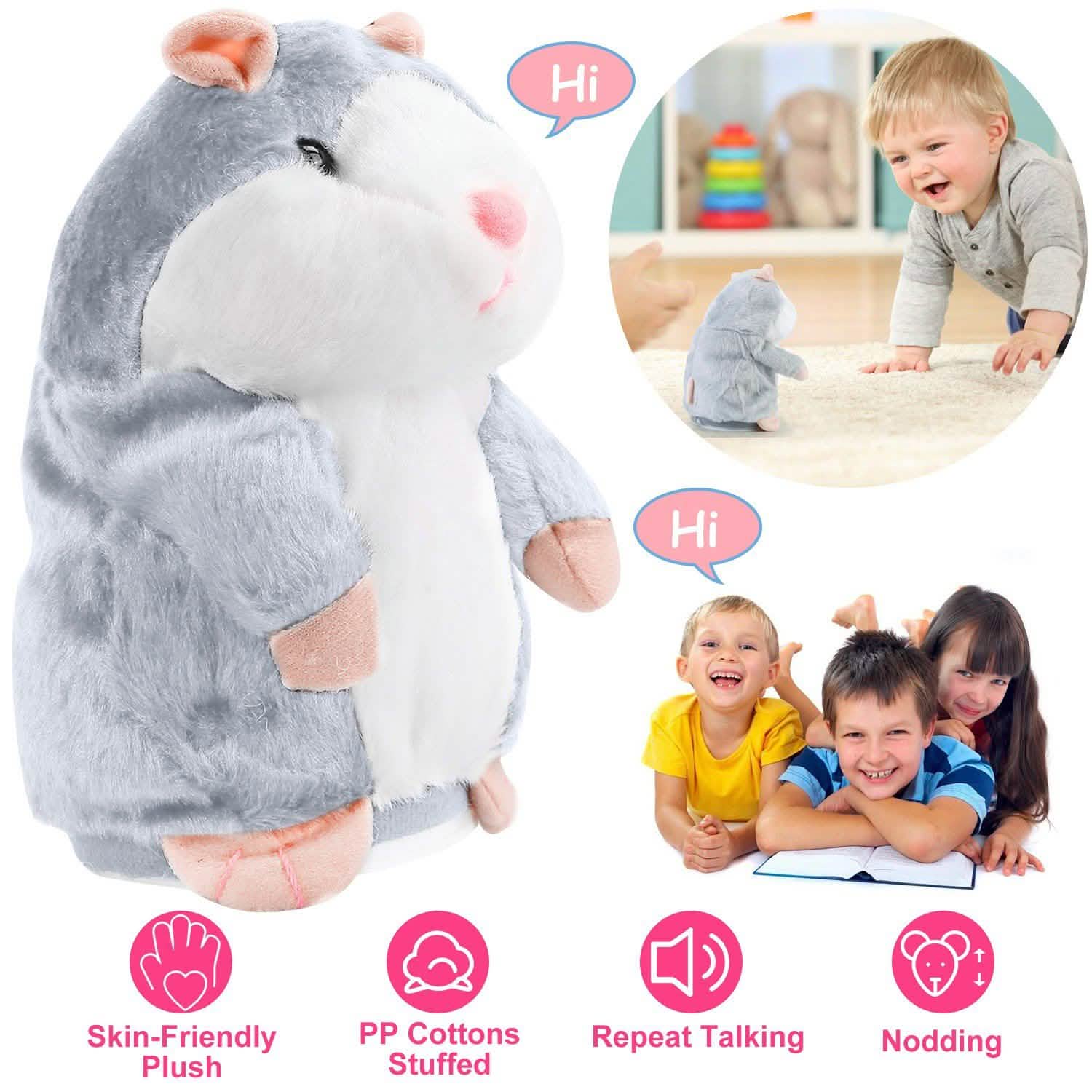 Electronic Talking Hamster Plush Toys & Games - DailySale