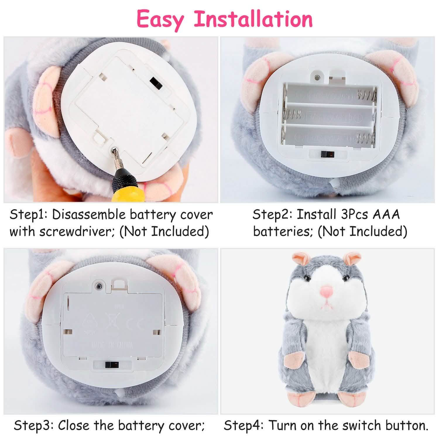 Electronic Talking Hamster Plush Toys & Games - DailySale