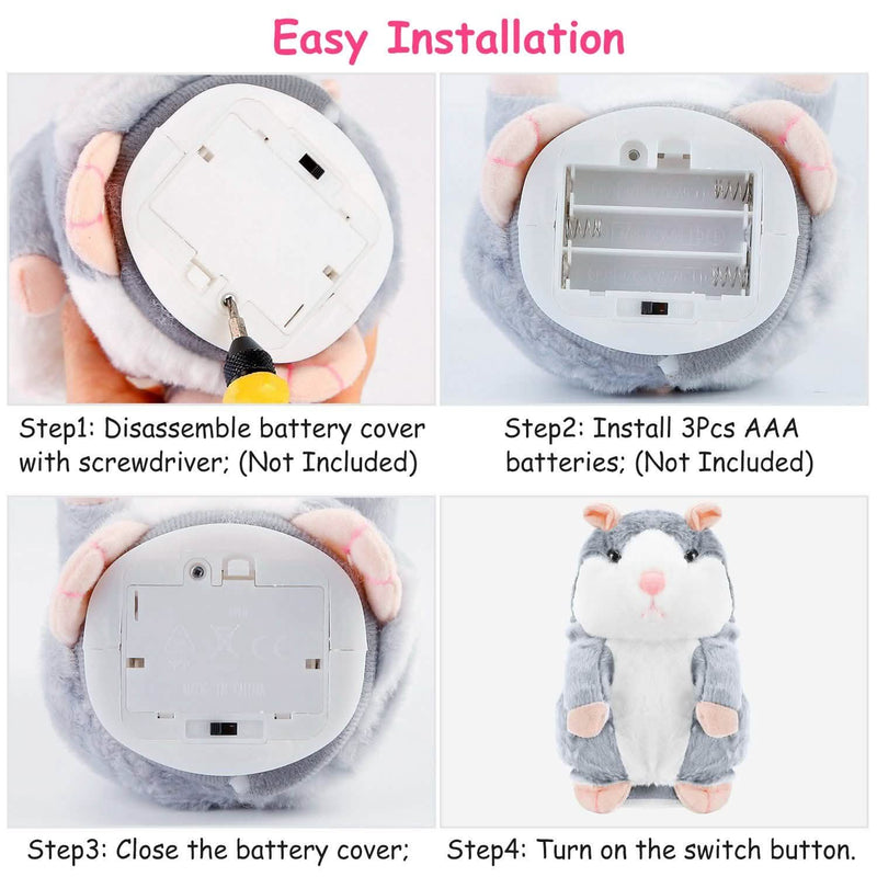 Electronic Talking Hamster Plush Toys & Games - DailySale