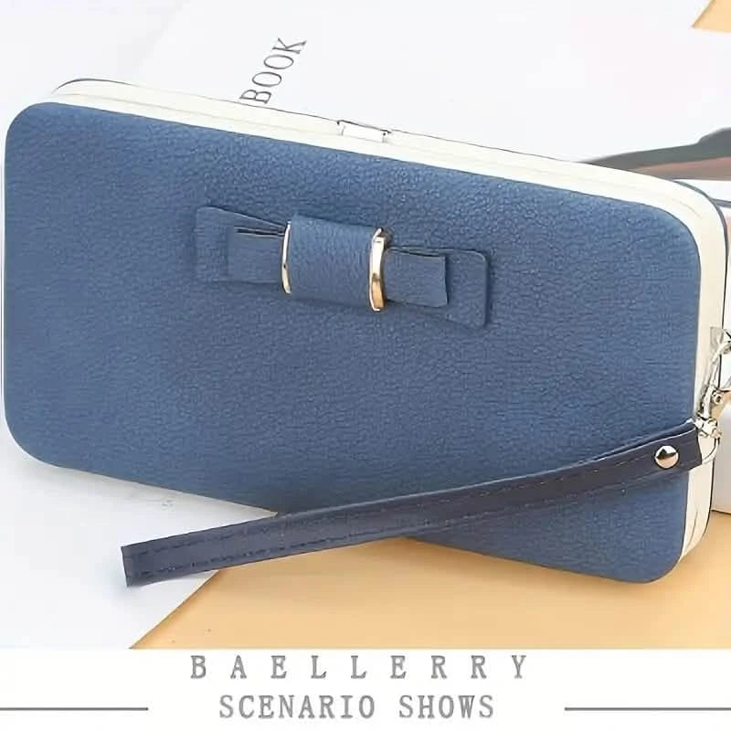 Elegant Bow Decor Phone Wallet Women's Shoes & Accessories - DailySale