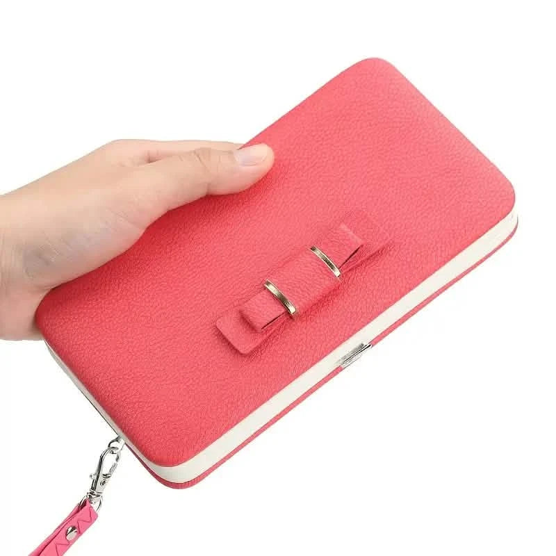 Elegant Bow Decor Phone Wallet Women's Shoes & Accessories - DailySale